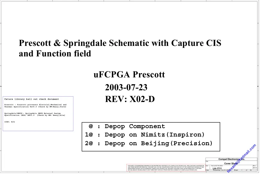 Compal LA-1711 - Схема REV: X02-DSec