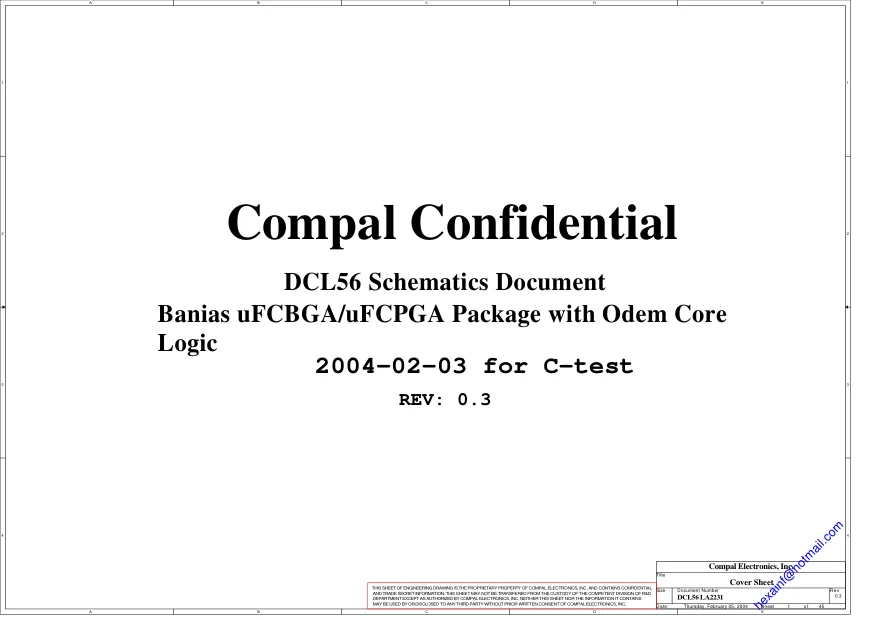 Compal LA-2231 - Схема REV: 0.3Sec