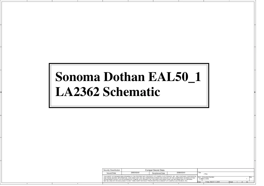 Compal LA-2363 - Схема 