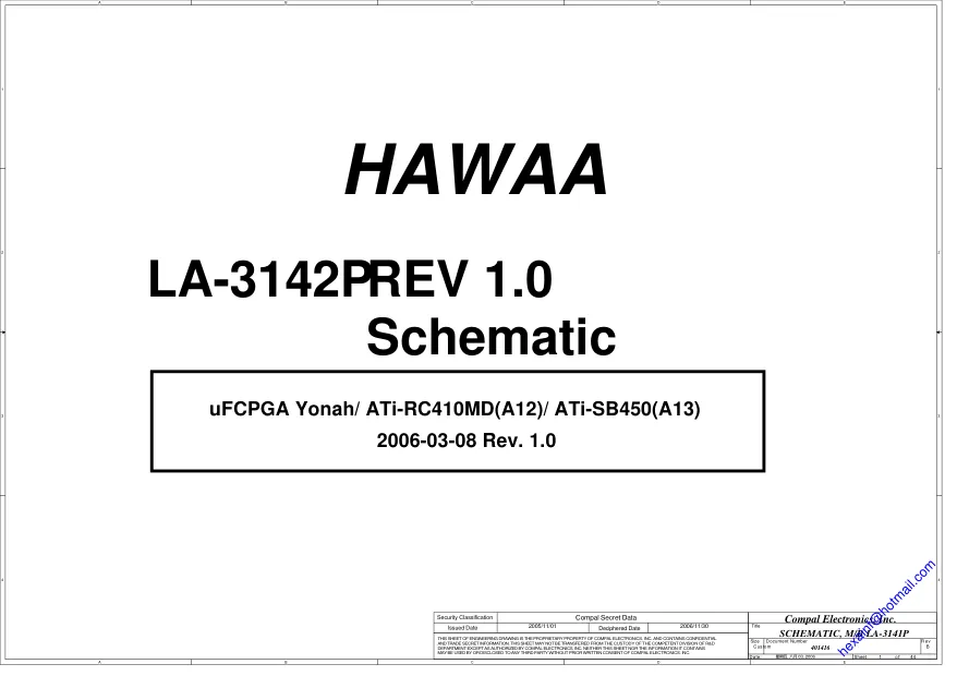 Compal LA-3142P - Схема REV: 1.0Sec