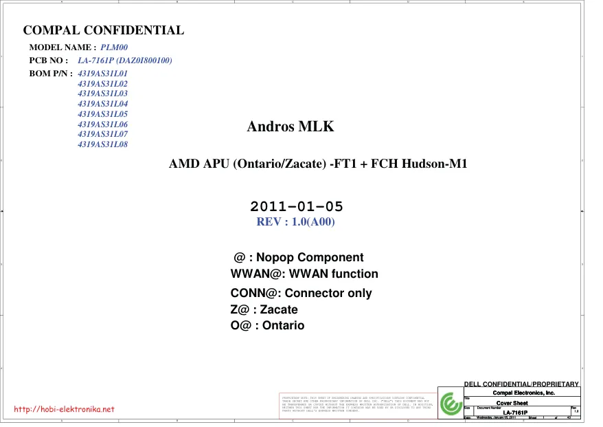 Compal LA-7161P - Схема COMPAL_LA-7161P