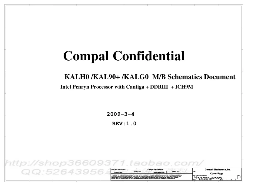 Compal LA-4494P - Схема 