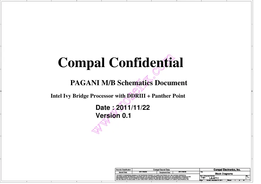 Compal LA-8711P - Схема QCL50, Rev: 0.1