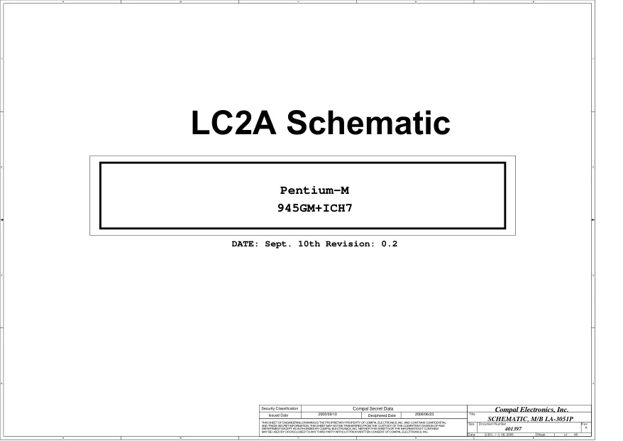 Compal LA-3051P - Схема 