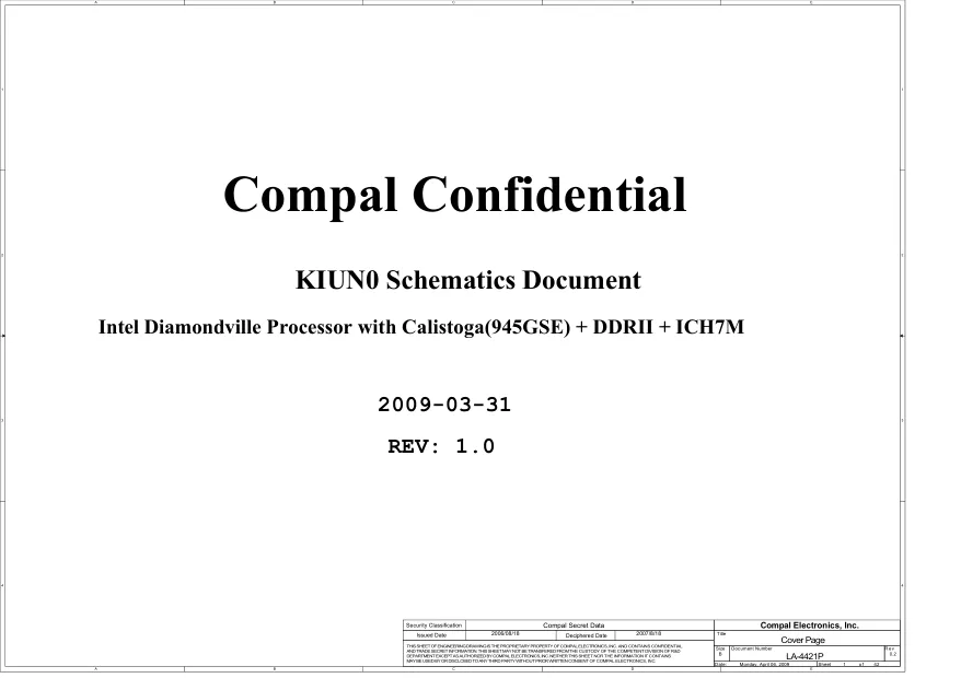 Compal LA-5071P - Схема 