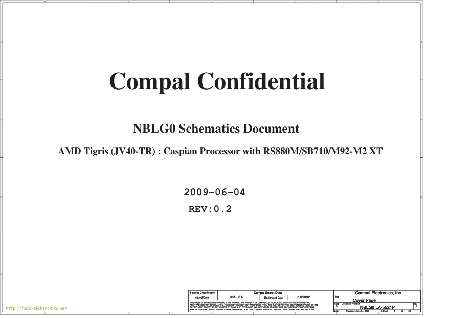 Compal LA-5521P - Схема Acer Aspire 4240, 4540