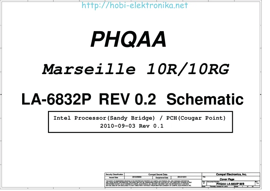 Compal LA-6832P - Схема PHQAA