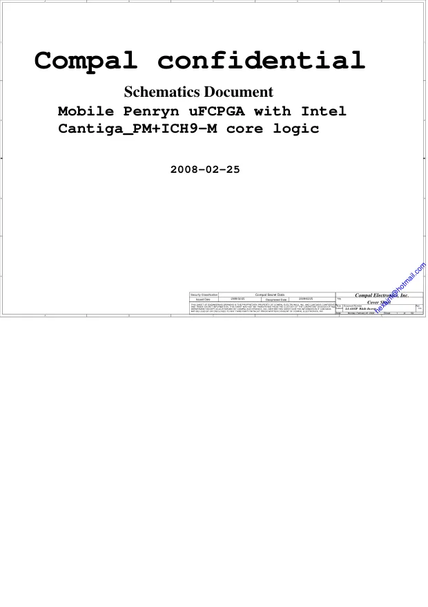 Compal LA-4102P - Схема HP DV4, CQ40, CQ45, INTEL, DISCRETE