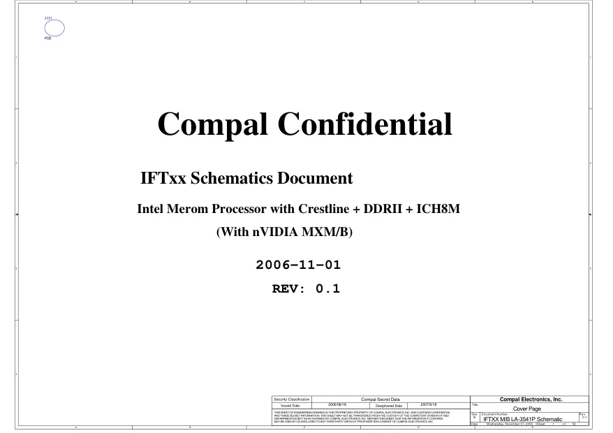 Compal LA-3541P - Схема Lenovo E20