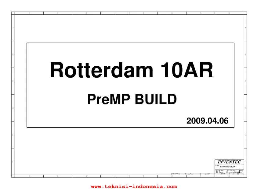 Inventec Rotterdam 10AR - Схема RT10AR, preMP, 6050A2250801