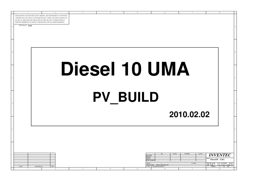 Inventec Diesel 10 UMA - Схема 