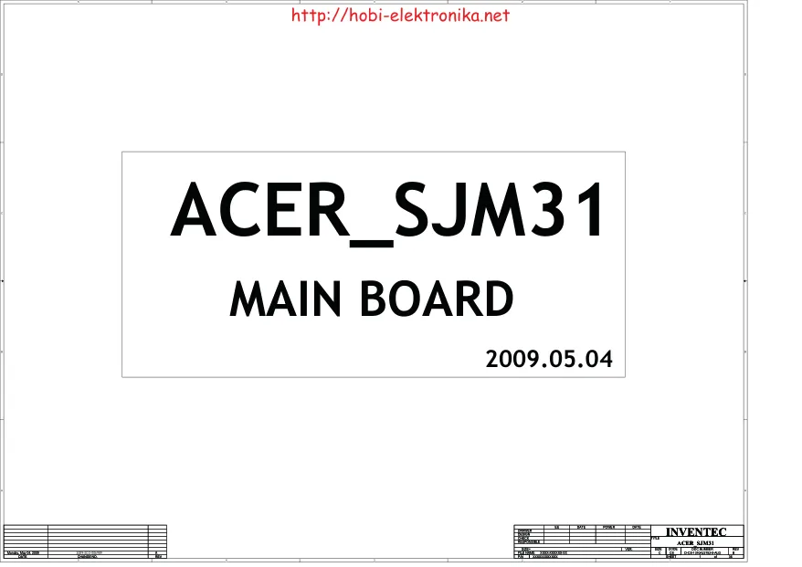 Inventec SJM31 - Схема ACER