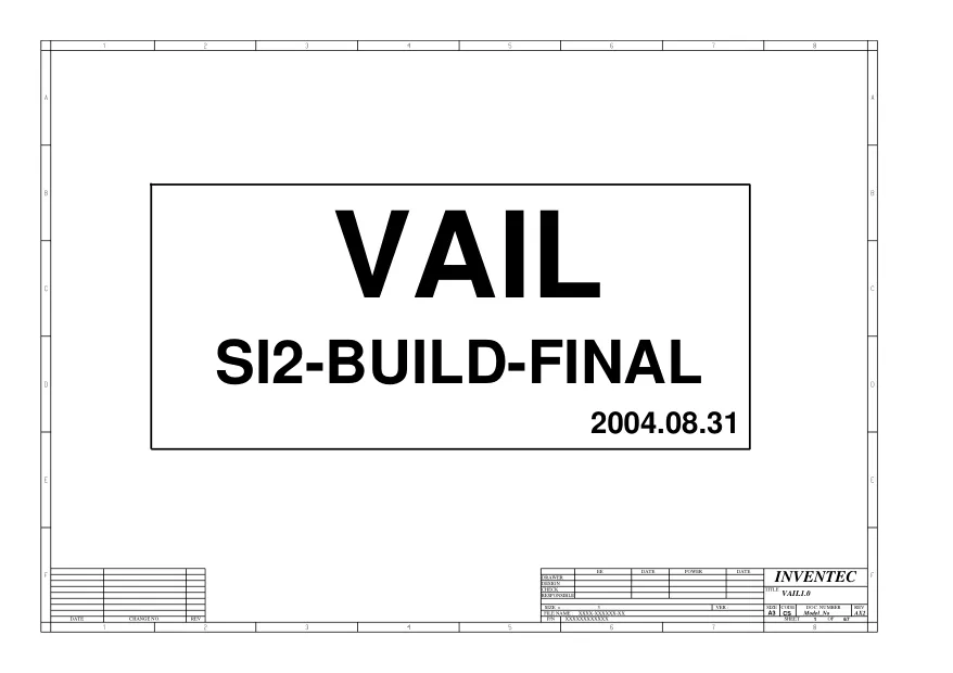 Inventec VAIL1 - Схема VAIL1.0, REV: AX2, HP COMPAQ NC6230