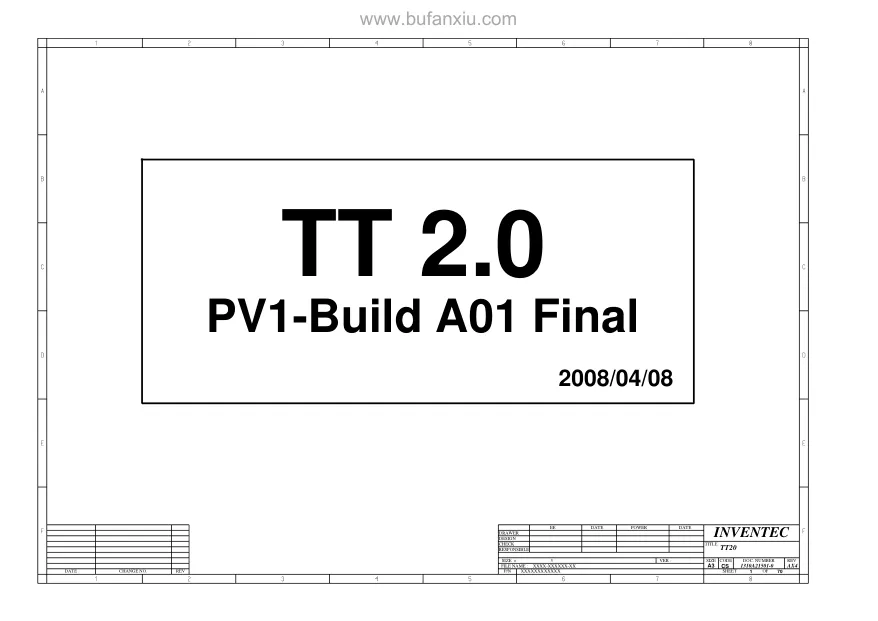 Inventec TT 2.0 - Схема HP Compaq 6735, 6535B, Rev: A01