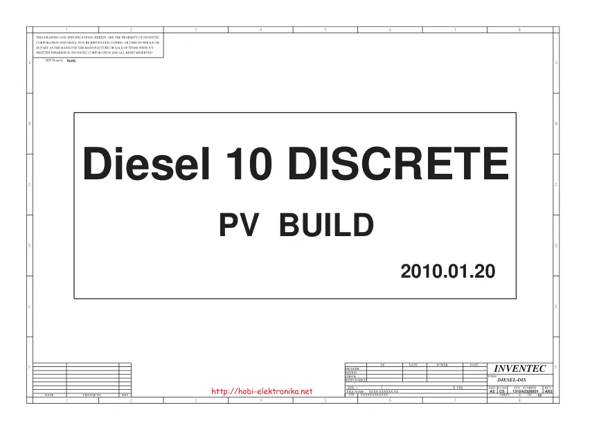 Inventec Diesel 10 DISCRETE - Схема PV BUILD