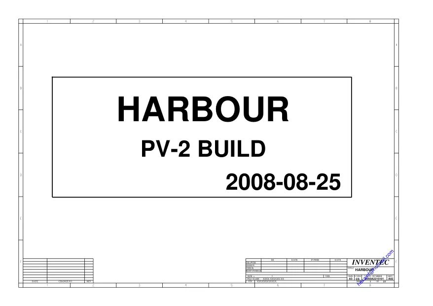 Inventec HARBOUR - Схема HP COMPAQ MINI 700, HARBOUR,PV-2 BUILD