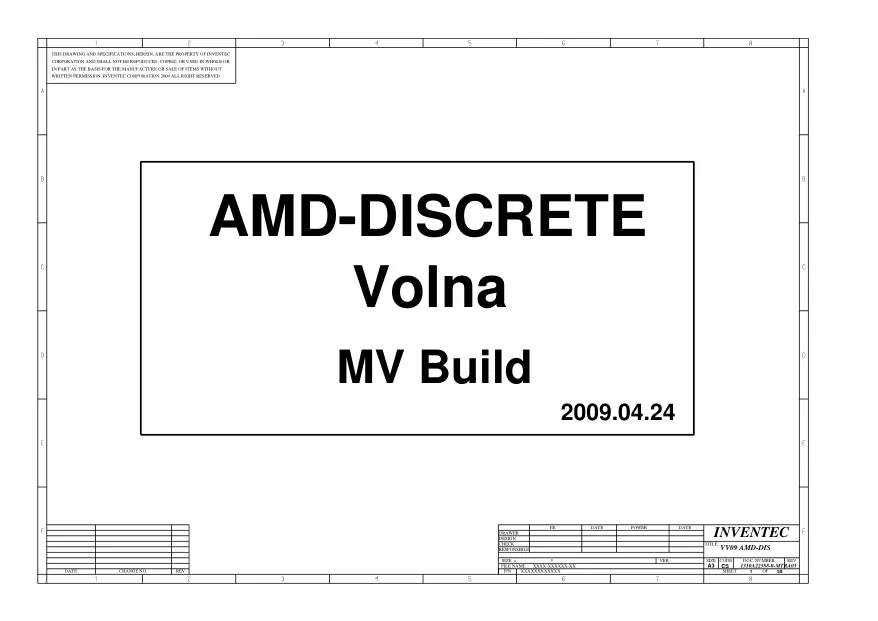 Inventec VOLNA AMD DISCRETE - Схема HP CQ516, REV: A03