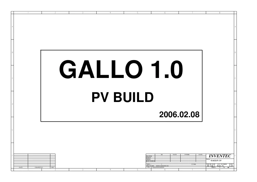 Inventec GALLO 1.0 - Схема HP NX7400