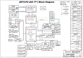 Материнская плата Wistron JM70-PU