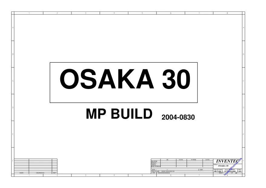 Inventec OSAKA 30 - Схема Toshiba Satellite A60, A65