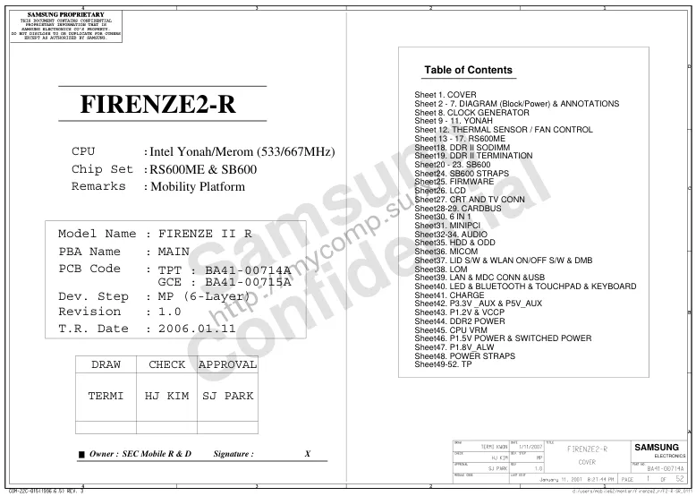 Материнская плата Samsung FIRENZE2-R