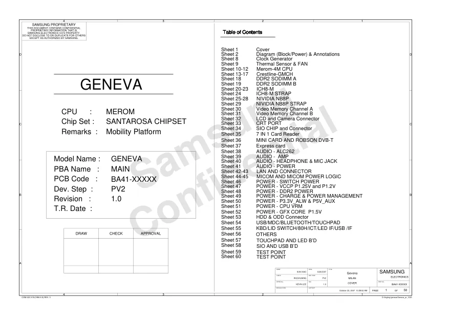 Материнская плата Samsung GENEVA