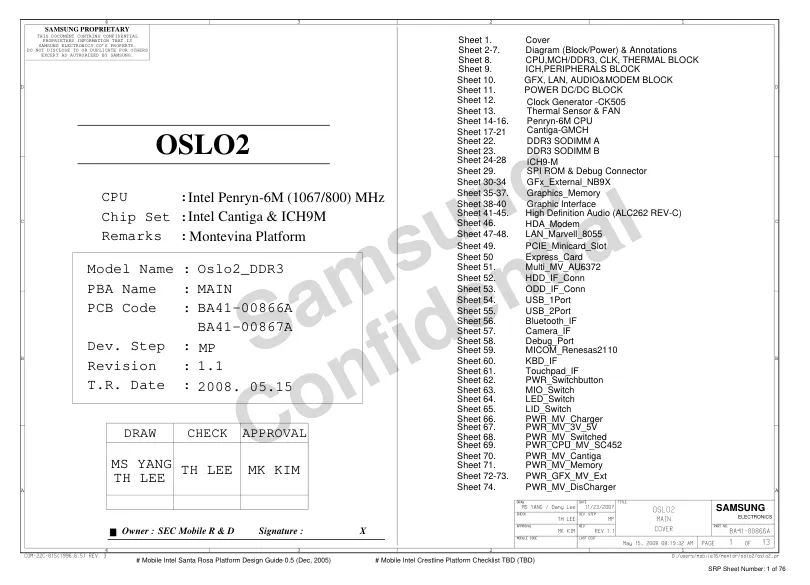 Samsung OSLO2_DDR3 - Схема  NP-R560, REV: 1.1