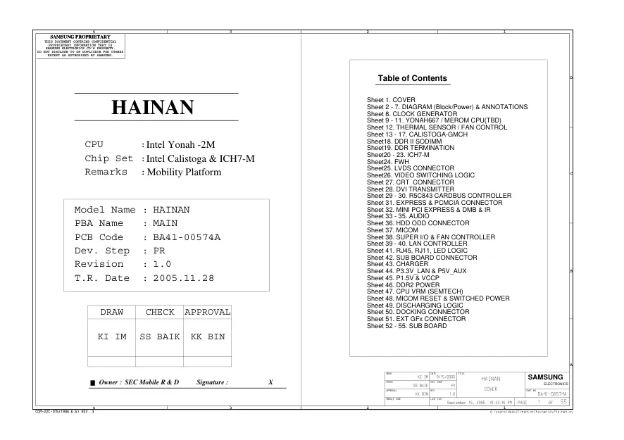 Samsung HAINAN - Схема    NP-X11