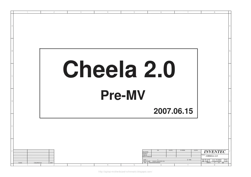 Inventec Cheela 2.0 - Схема REV: A01, Acer Aspire 9920, 9920G
