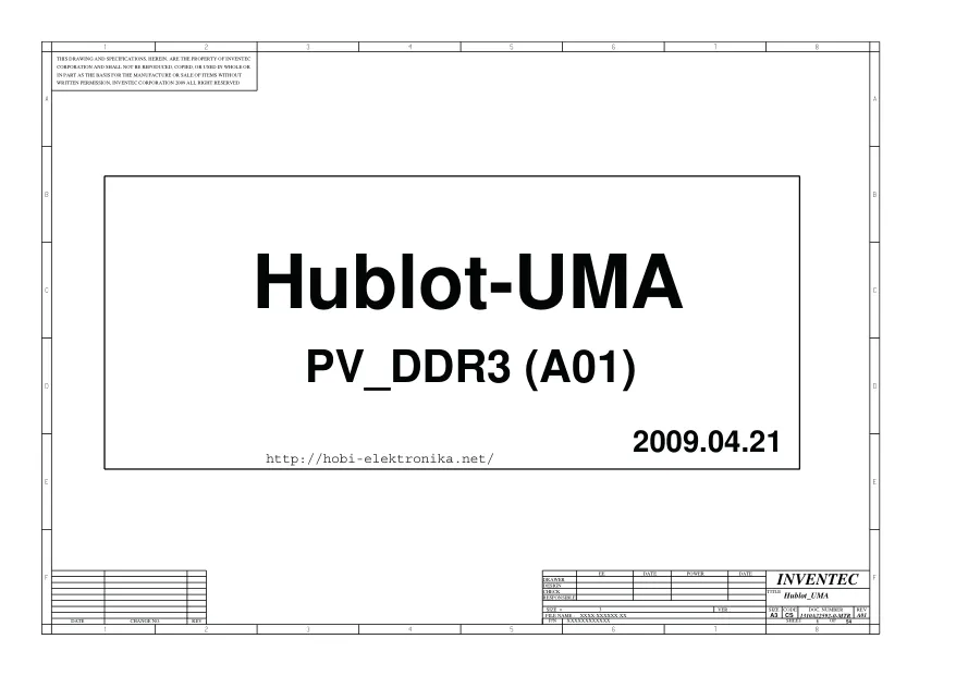 HP ProBook 4310S - Схема к материнской плате 