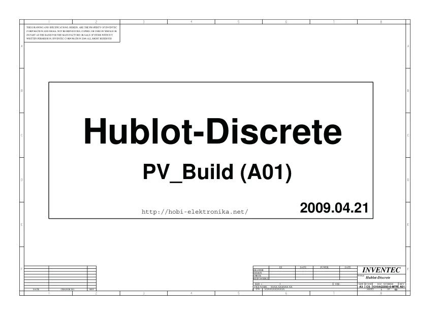 HP ProBook 4311S - Схема к материнской плате 