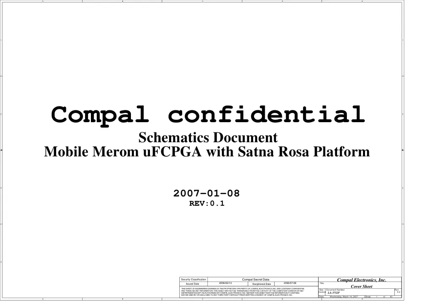 Compal LA-3732P (IBL80) - Схема Rev: 0.1