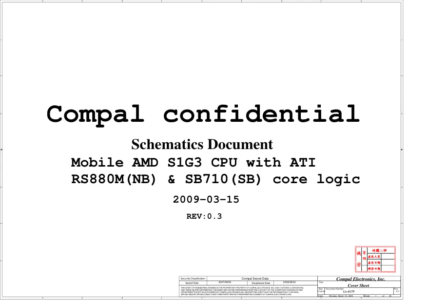 Compal LA-4117P - Схема Rev: 0.3