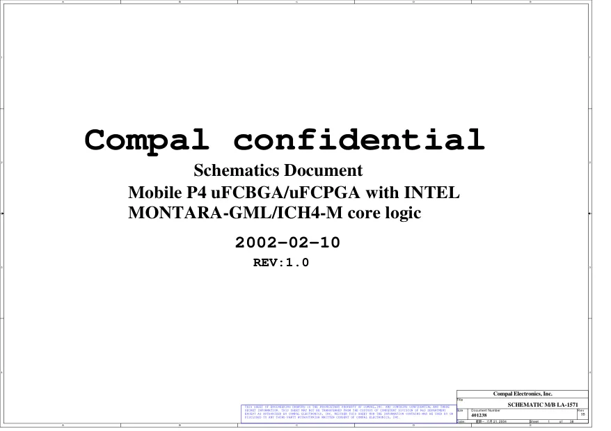 Материнская плата Compal LA-1571P
