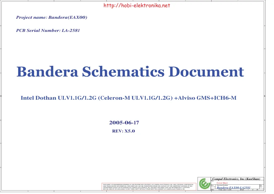 Compal LA-2581P - Схема Rev: X5.0
