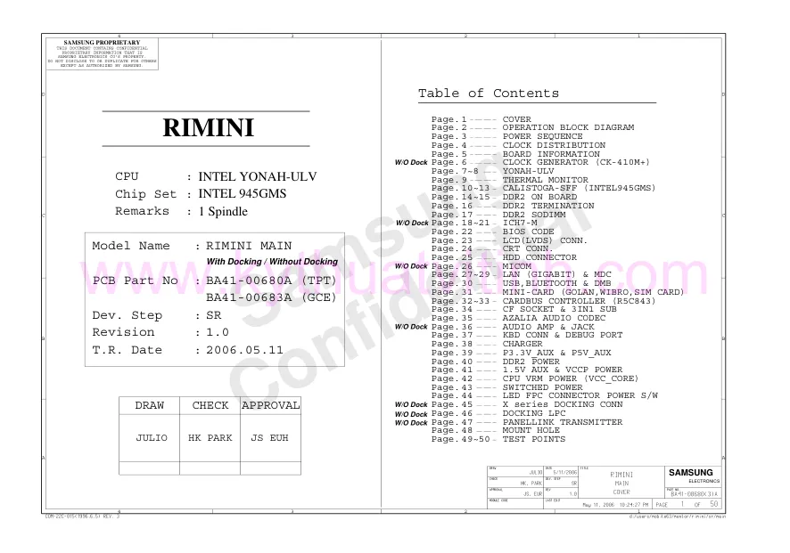 Samsung NP-Q40 (RIMINI) - Схема 