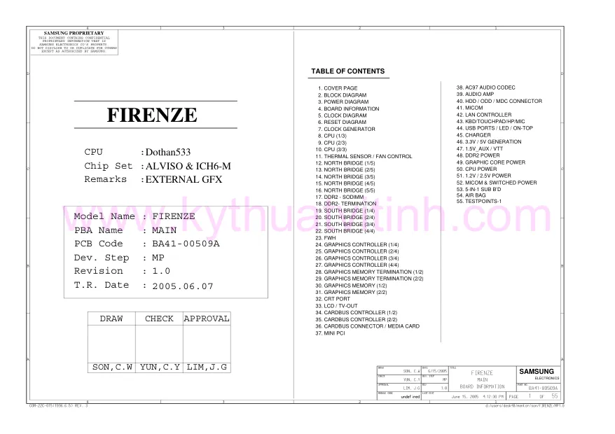 Samsung NP-R50 (FIRENZE) - Схема 