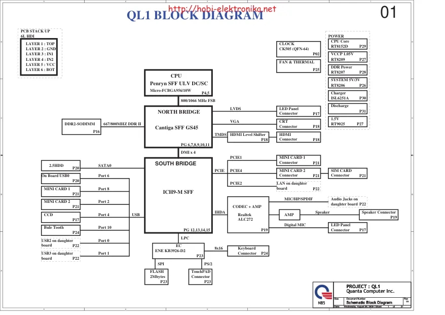 Quanta QL1 - Схема 