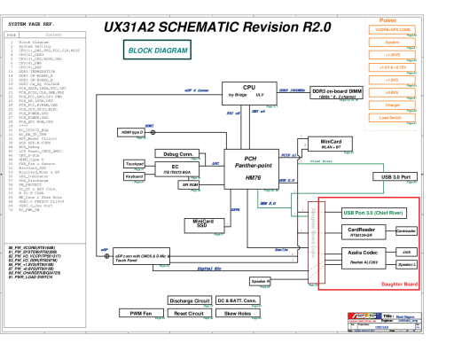 Схема к Asus UX31A2