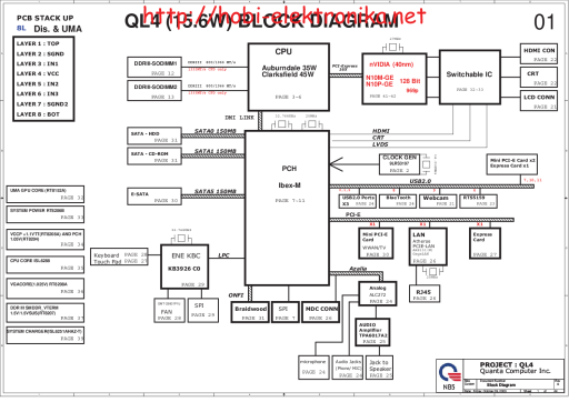 Схема к quanta QL4 — TW9(15.6W)