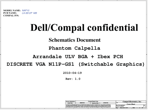 Схема к Compal LA-5812P