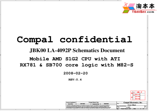 Схема к Compal LA-4092P